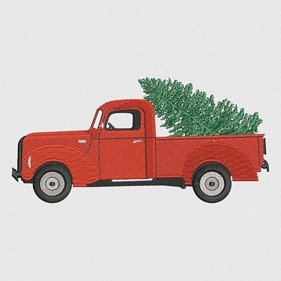 Picture of Christmas Tree & Truck