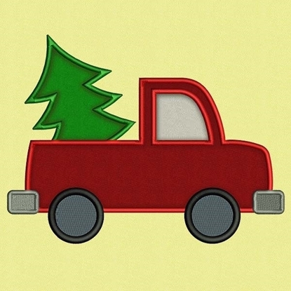 Imagen de Applique Christmas Tree & Truck